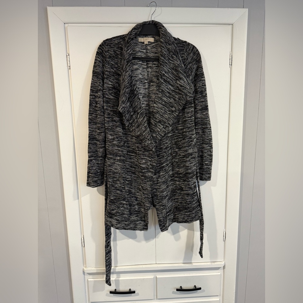 LOFT Cardigan Jacket with Sash Belt